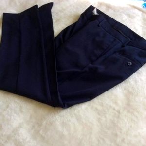 Perry Ellis Men's Dark Navy Slim Fit Slacks 32x32